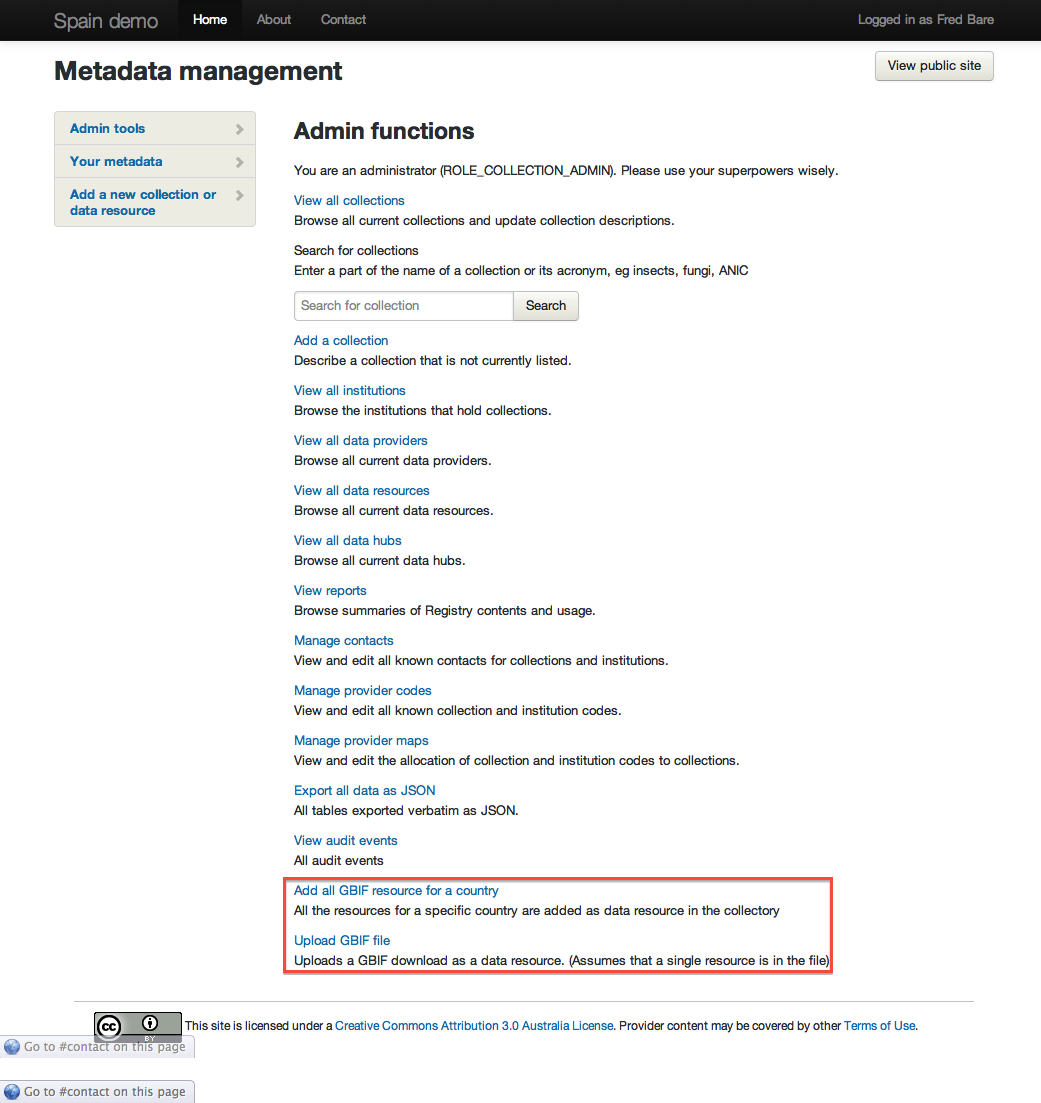 Metadata management