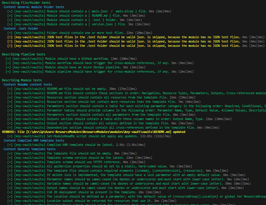 Static Validation Output