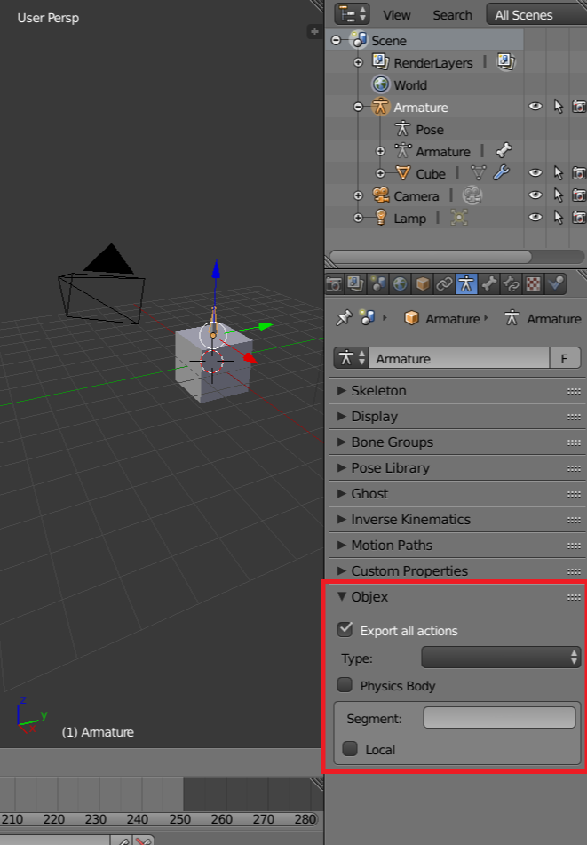 armature data properties