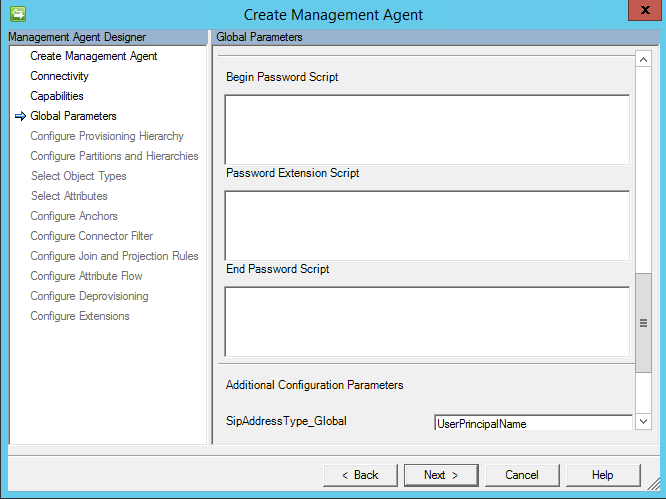 Lync Connector - Global Parameters