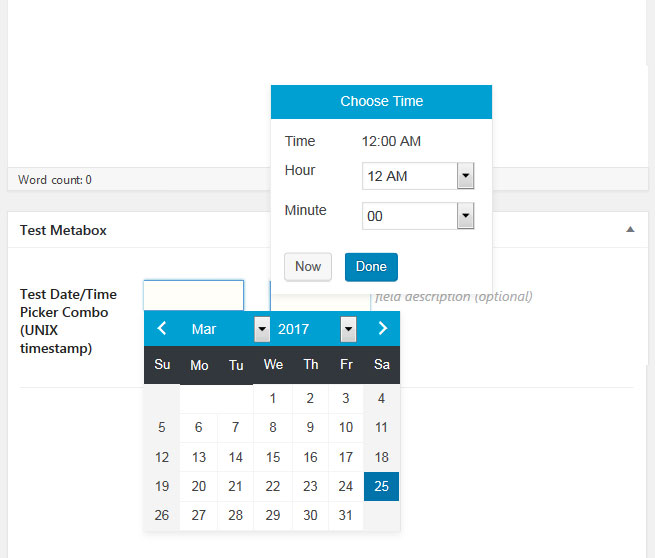 Screenshot of text_datetime_timestamp CMB field type