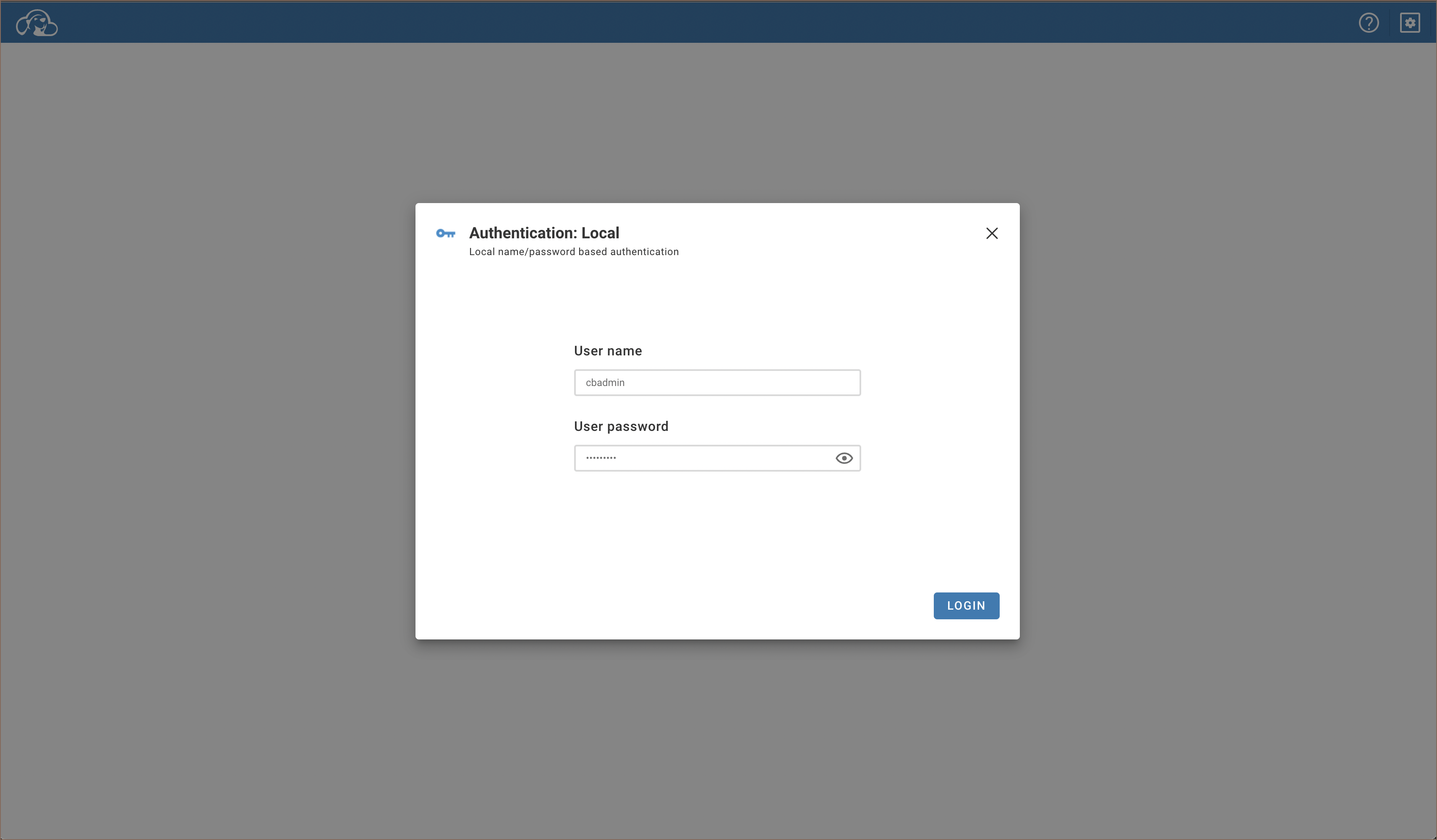 Login form