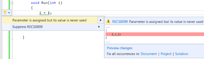 ParameterOnlyAssignedAnalyzer