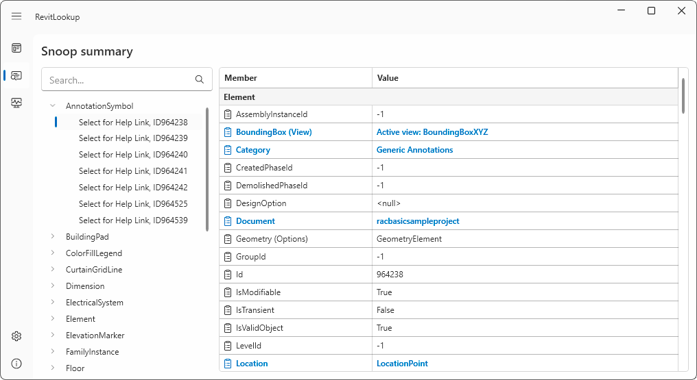 RevitLookup
