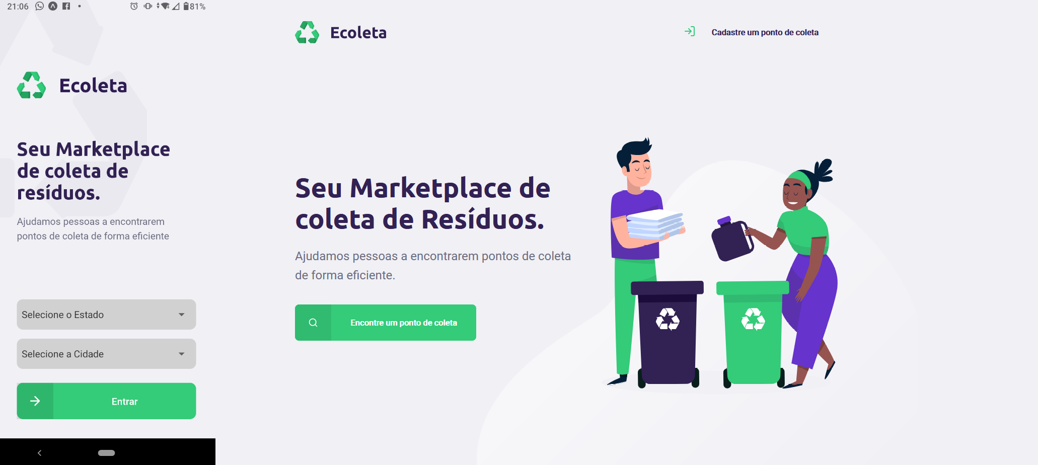 Ecoleta - Web Home + Mobile Home.png