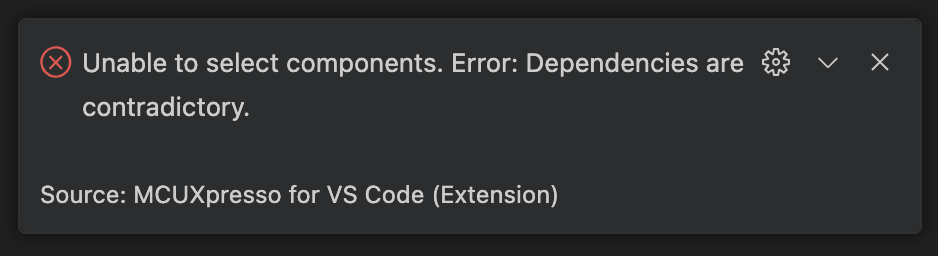 Dependencies error