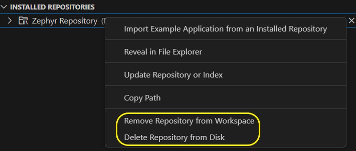 Delete repository