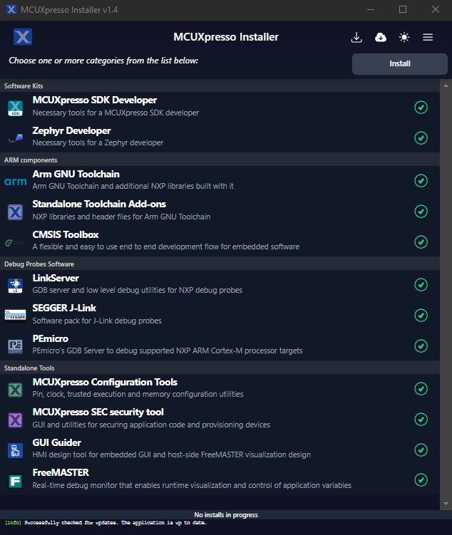 MCUXpresso Installer