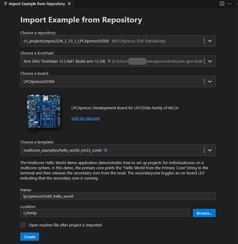 TrustZone Import Projects