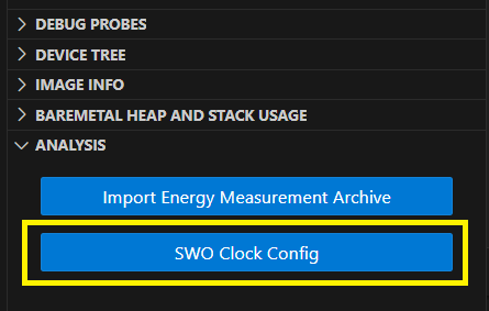 SWO Configure Clock