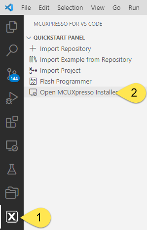 Open MCUXpresso Installer