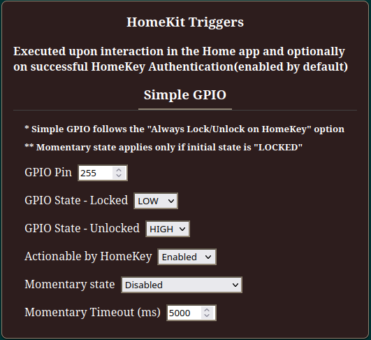 HomeKit/HomeKey Triggers