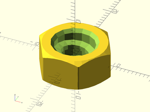 acme\_threaded\_nut() Example 1