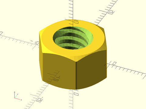 acme\_threaded\_nut() Example 3