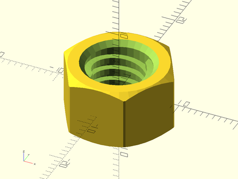 square\_threaded\_nut() Example 1