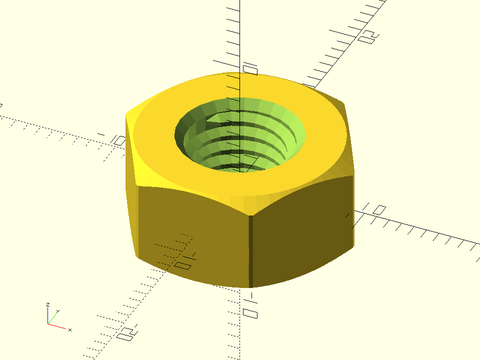 threaded\_nut() Example 1