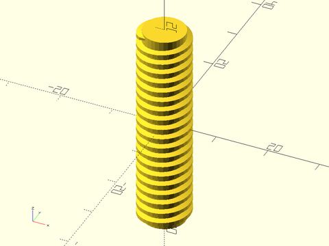 trapezoidal\_threaded\_rod() Example 2