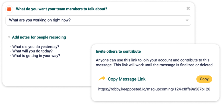 Roundtable Messages User Interface