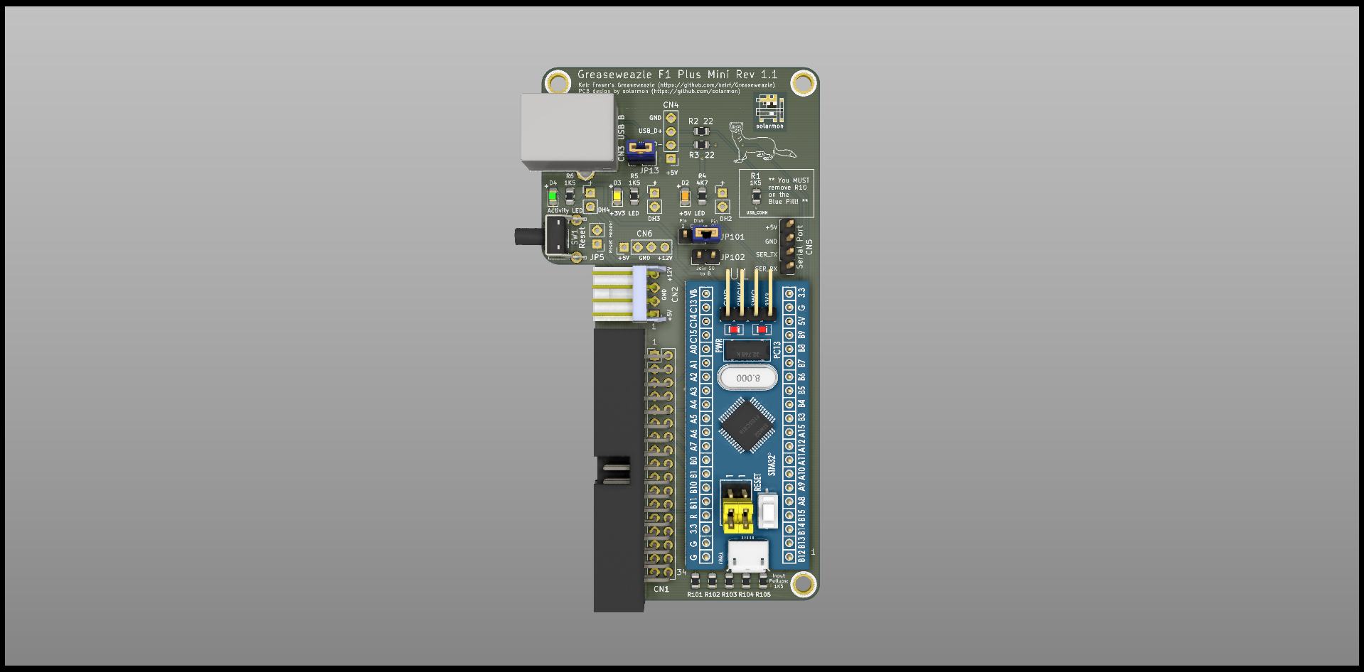 Greaseweazle F1 Plus Mini -PCB THT Top.png